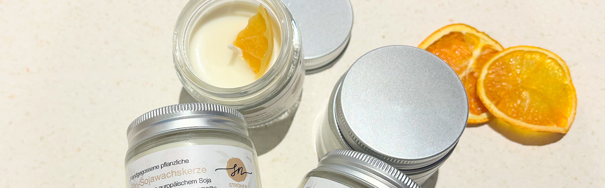 Bio-Kerzen im Glas